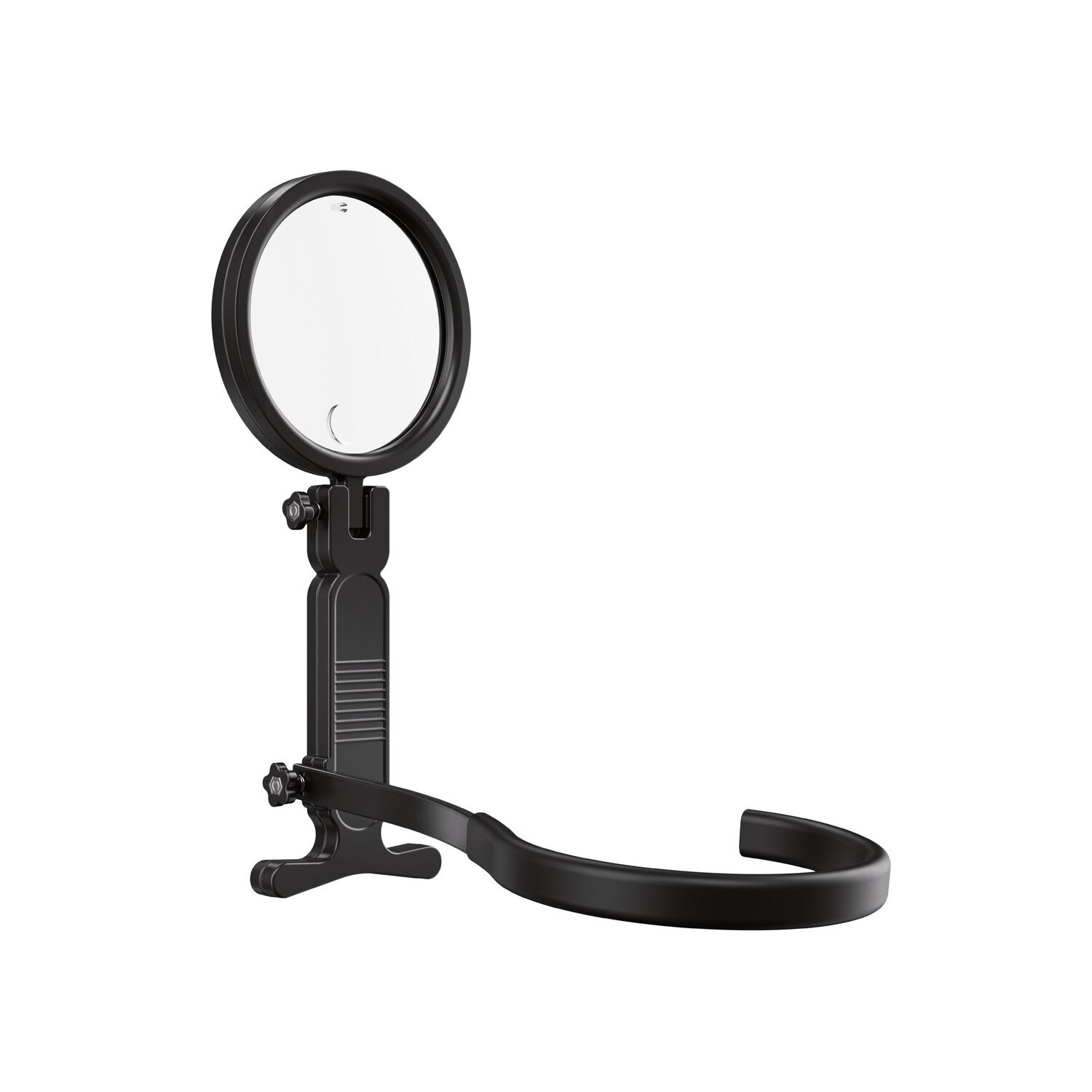 Lupa reglabila cu carlig, 2 lentile cu zoom 2x si 8x, diametru 104 mm, pentru citit, mesterit, bricolaj, Negru, LDL-BBL3617